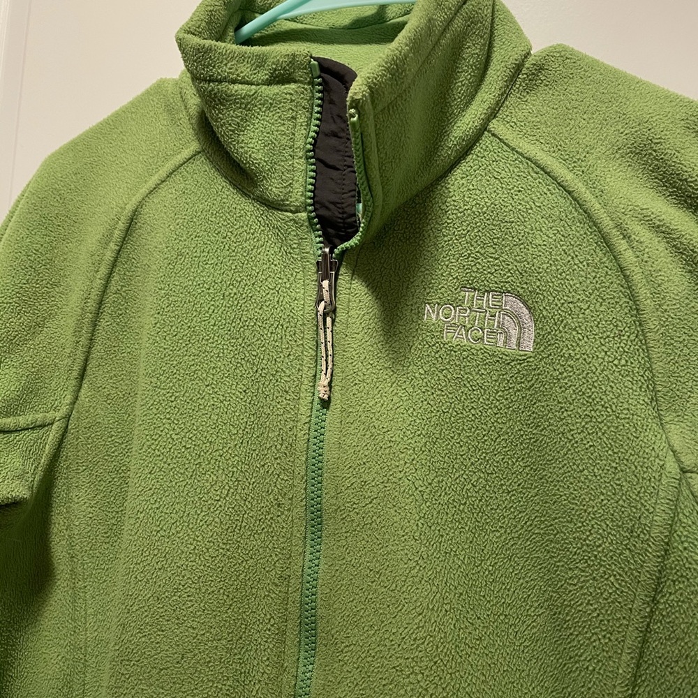 North face green fleece